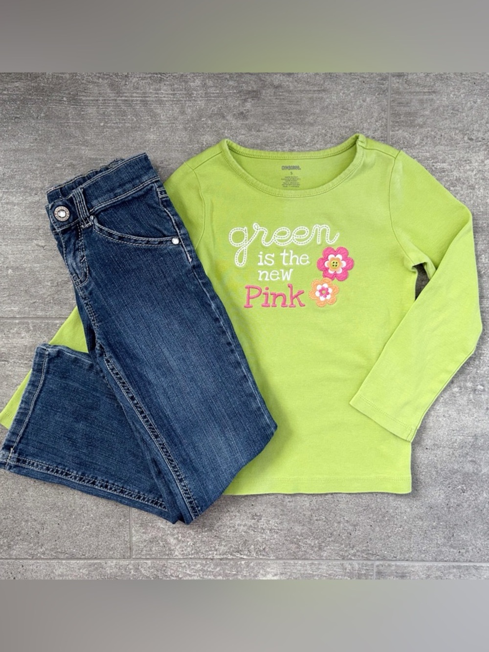 Gymboree Vintage Growing Flowers Outfit Size 5/6